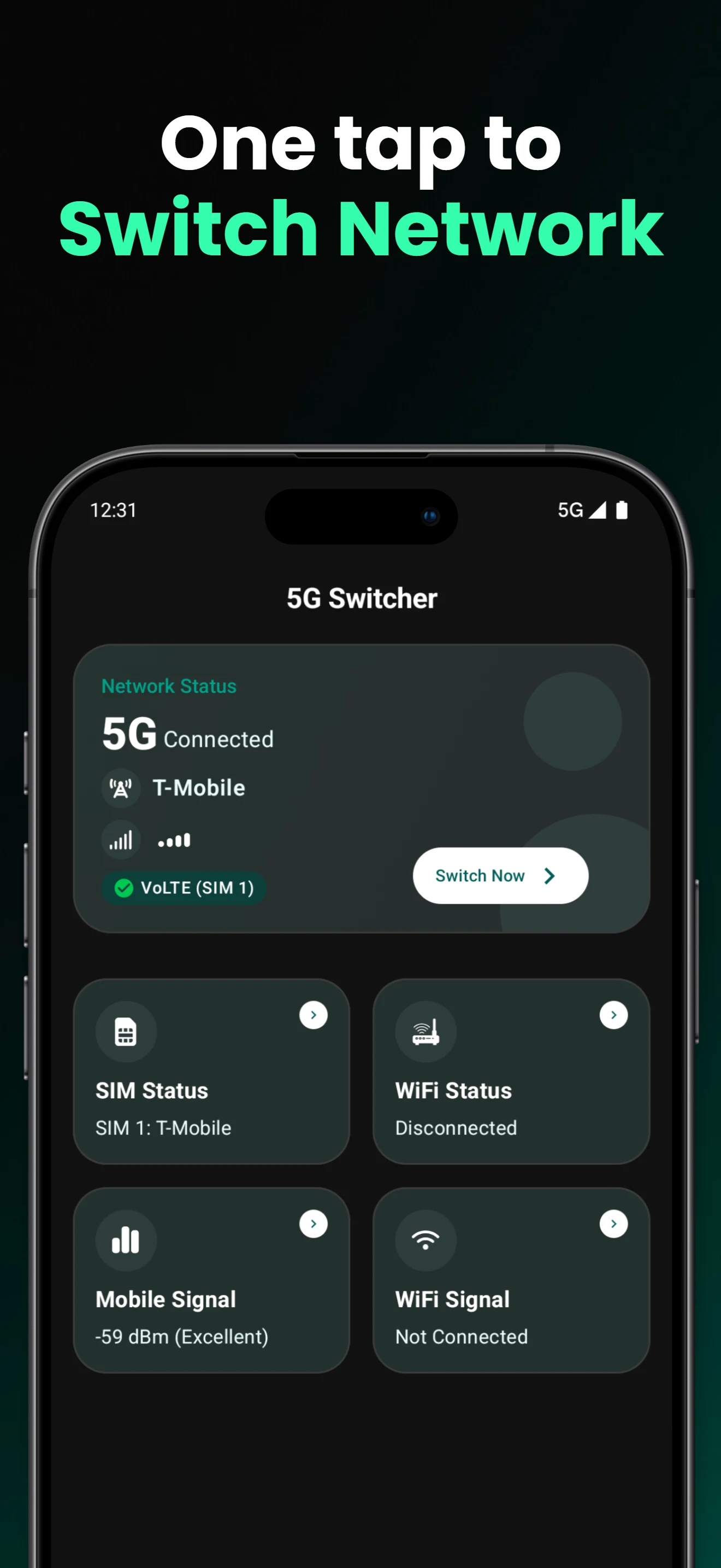 4G Lte Force Only: 5G Switcher screenshot